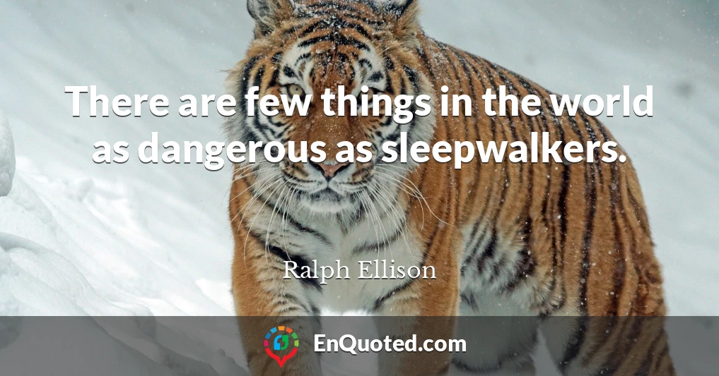 There are few things in the world as dangerous as sleepwalkers.