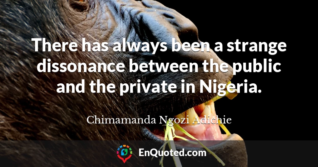 There has always been a strange dissonance between the public and the private in Nigeria.