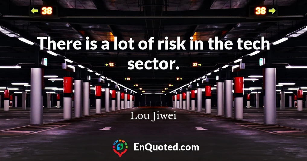 There is a lot of risk in the tech sector.