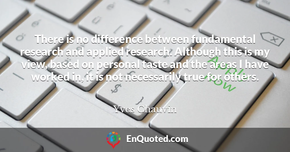 There is no difference between fundamental research and applied research. Although this is my view, based on personal taste and the areas I have worked in, it is not necessarily true for others.