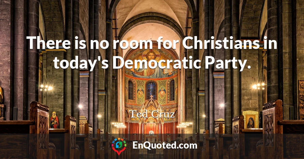 There is no room for Christians in today's Democratic Party.