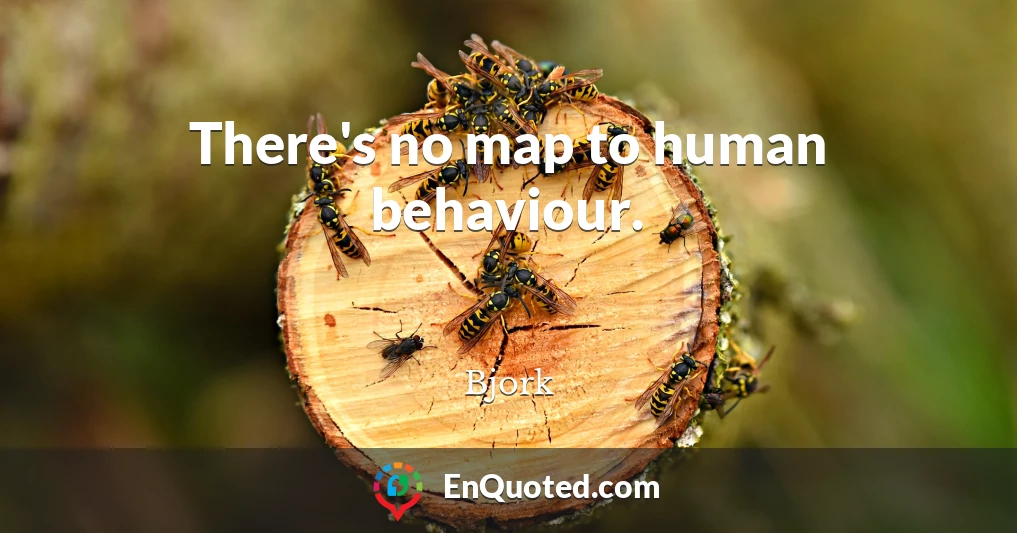 There's no map to human behaviour.