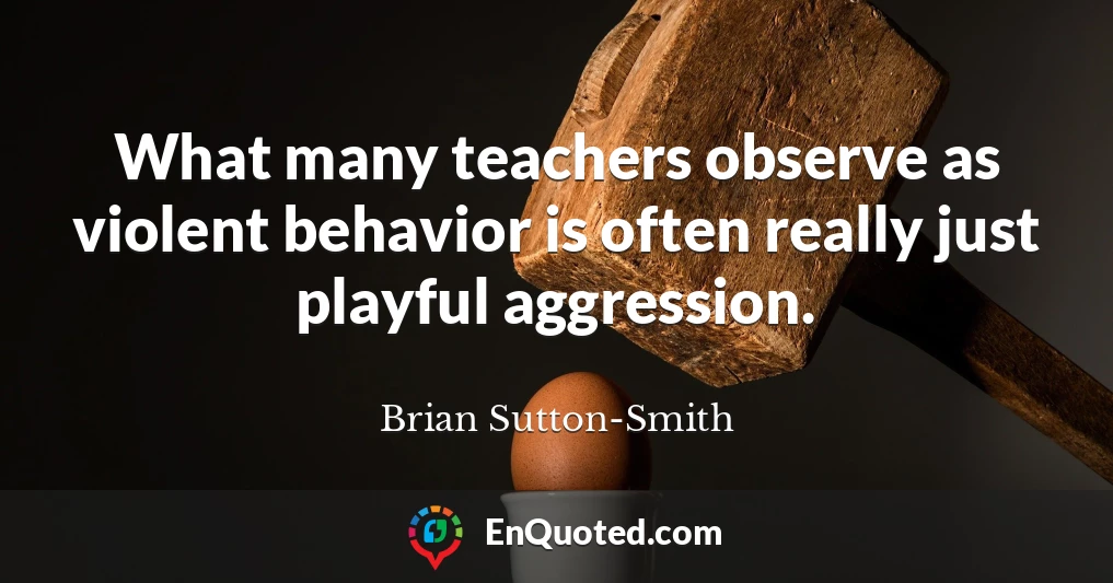 What many teachers observe as violent behavior is often really just playful aggression.