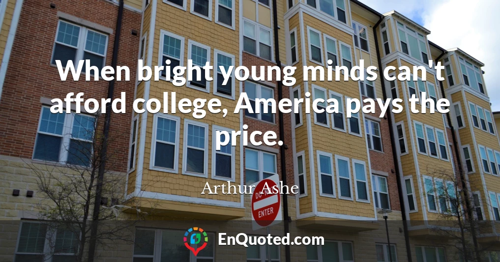 When bright young minds can't afford college, America pays the price.