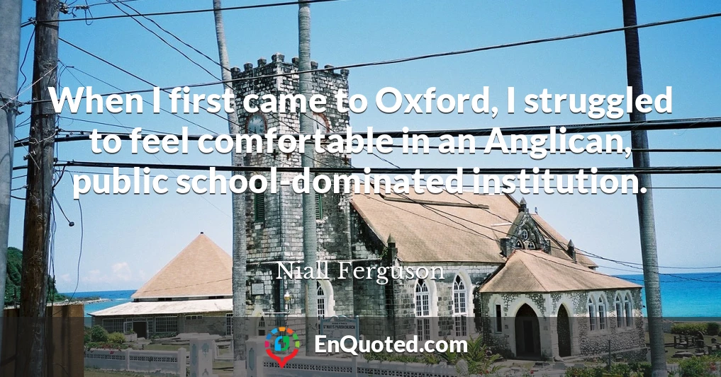 When I first came to Oxford, I struggled to feel comfortable in an Anglican, public school-dominated institution.