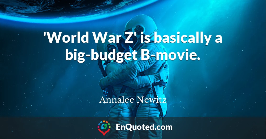 'World War Z' is basically a big-budget B-movie.